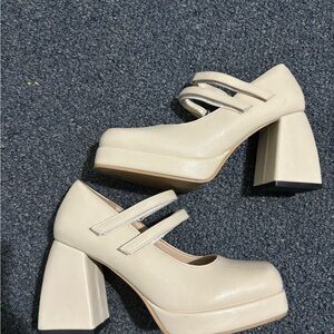 Mary janes ivory